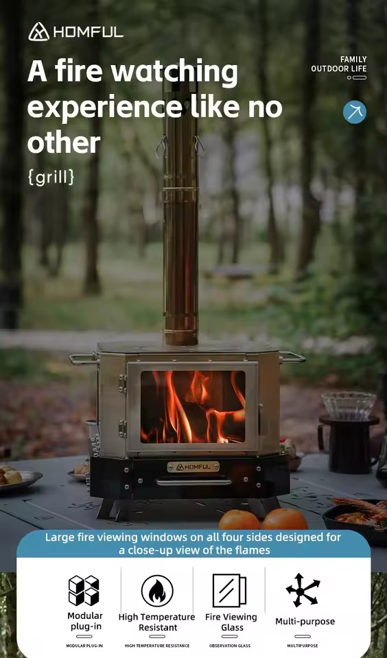 HOMFUL ポータブル薪ストーブ 家庭用暖房 薪焚き式 ポ - Home Cooking Cookbook のレビューと価格