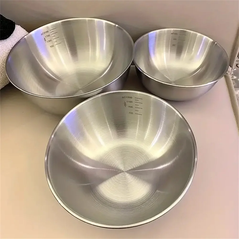 2026年製、ステンレス製ミキシングボウルセット。目盛り付き - Home Cooking Cookbook のレビューと価格