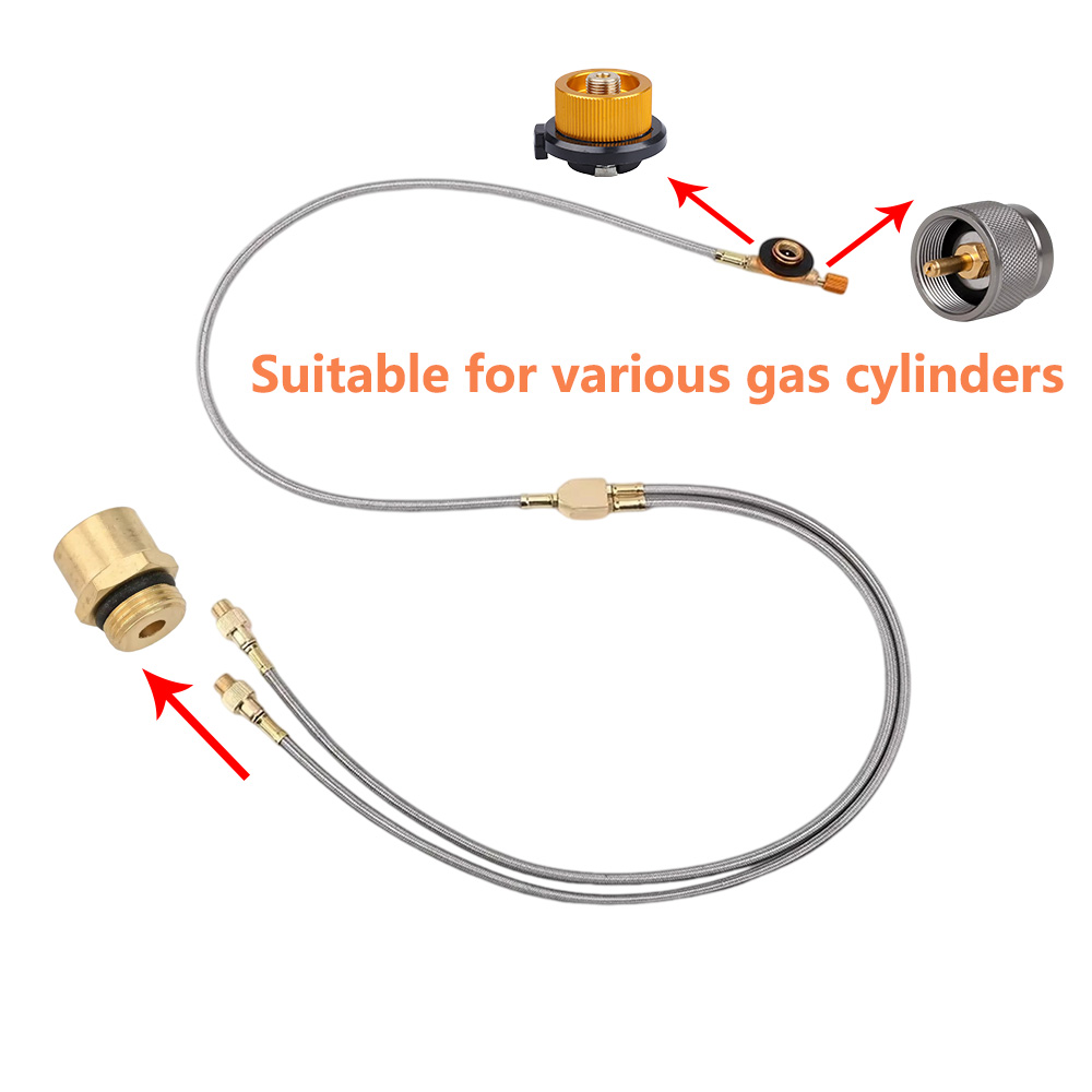 屋外用キャンプストーブ接続アダプター、空気入れバルブ変換アダ - Home Cooking Gas のレビューと価格