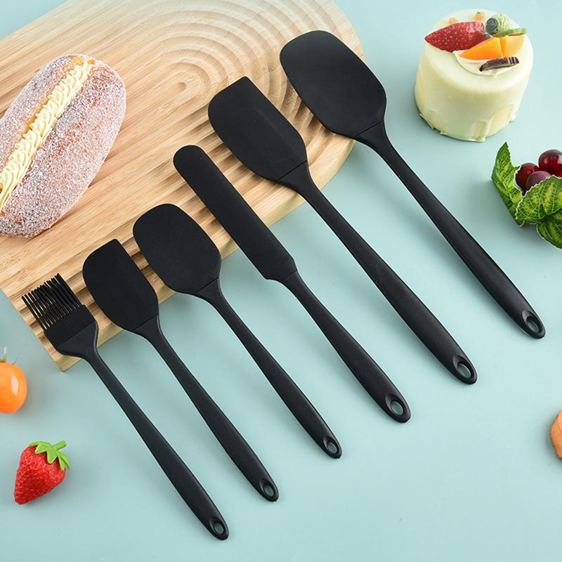 耐熱シリコン製スパチュラ6本セット。食品グレードの素材を使用 - Home Cooking Cookbook のレビューと価格